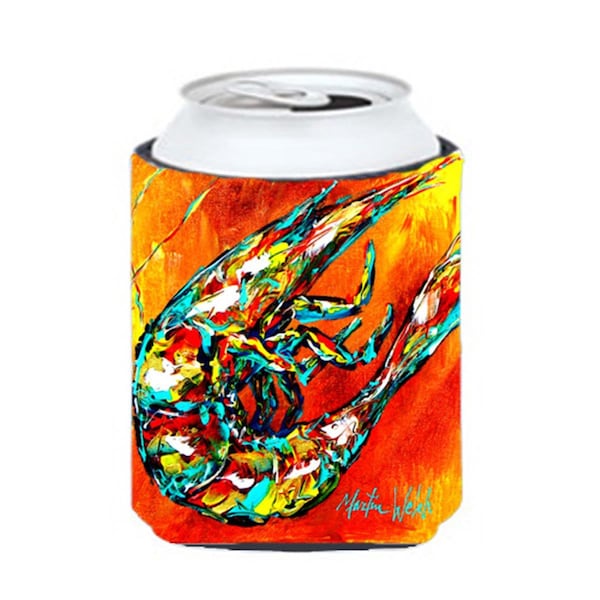 Carolines Treasures Shrimp Warming Up Can Or Bottle  Hugger - MW1076CC