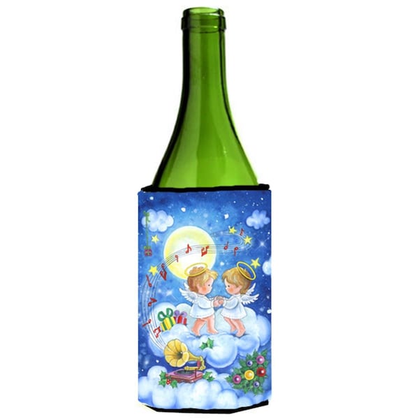 Carolines Treasures Angels Making Music Together Wine Bottle Can cooler Hugger - APH3790LITERK