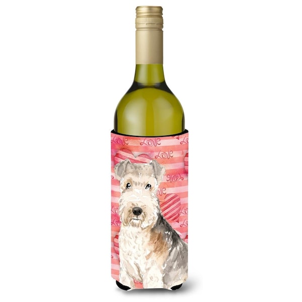 Carolines Treasures Love a Lakeland Terrier Wine Bottle Beverge Insulator Hugger - CK1762LITERK