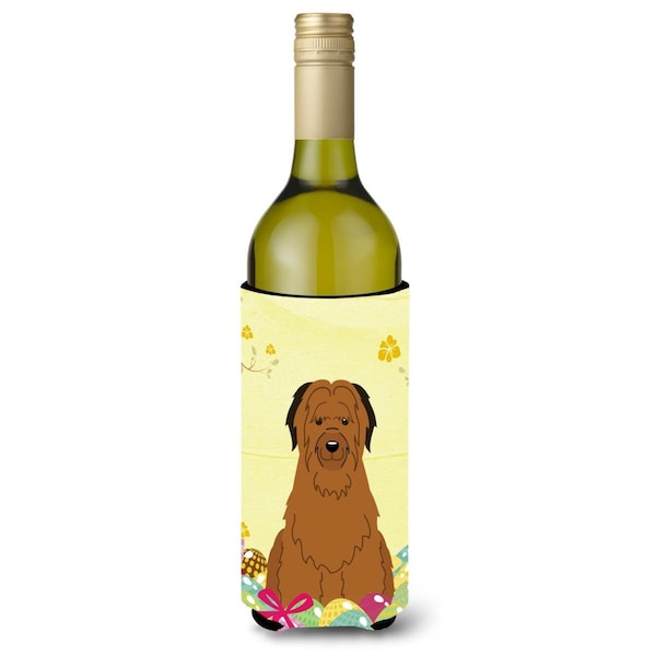 Carolines Treasures Easter Eggs Briard Brown Wine Bottle Beverge Insulator Hugger - BB6082LITERK