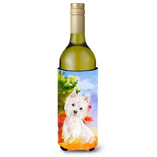 Carolines Treasures Fall Westie Wine Bottle Beverage Insulator Hugger - CK1930LITERK