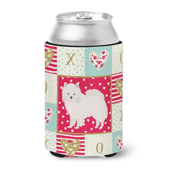 Carolines Treasures 12 oz American Eskimo Love Can or Bottle Hugger - CK5808CC