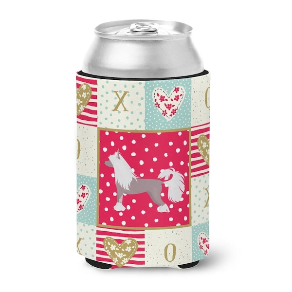 Carolines Treasures 12 oz Chinese Crested No.2 Love Can or Bottle Hugger - CK5822CC