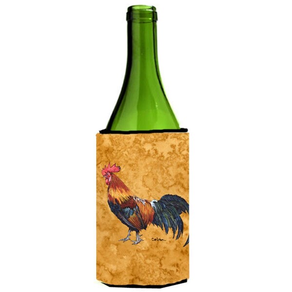 Carolines Treasures Rooster Wine bottle sleeve Hugger - 24 oz. - 8651LITERK