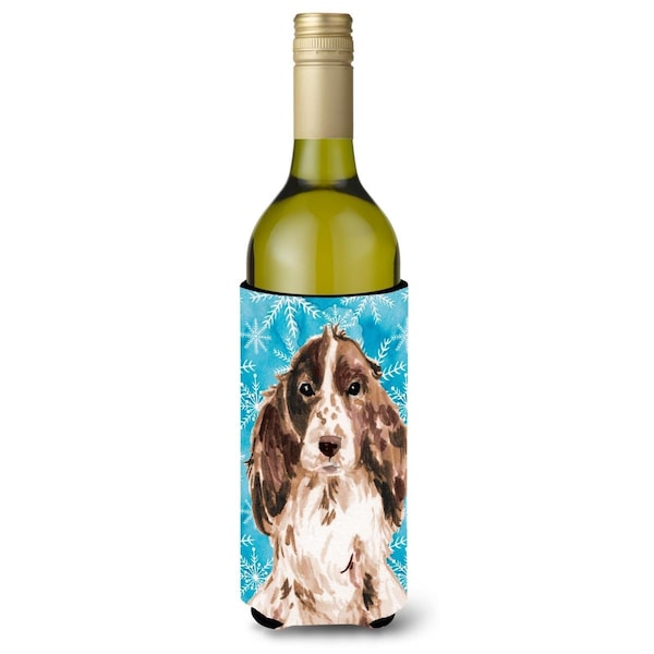 Carolines Treasures Brown Parti Winter Wine Bottle Beverge Insulator Hugger - BB9447LITERK