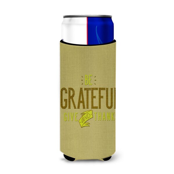 Carolines Treasures Be Grateful Give Thanks Michelob Ultra Hugger for Slim Cans - BB5470MUK
