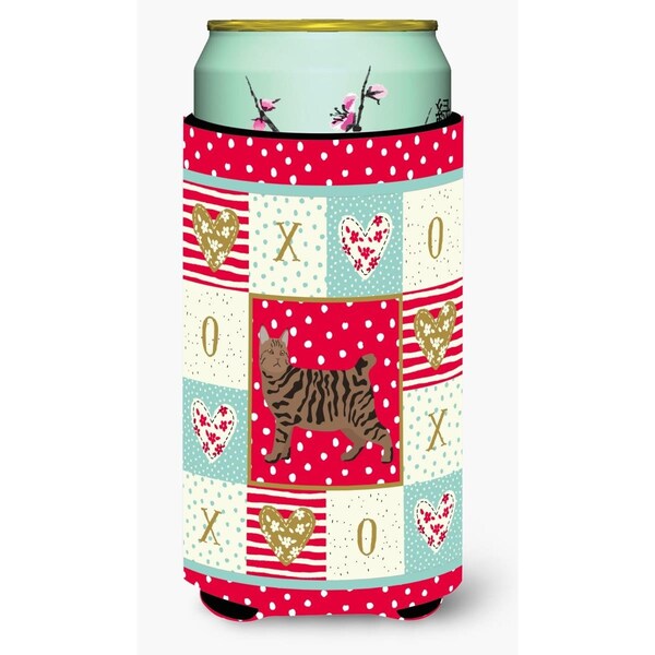Carolines Treasures 22-24 oz Pixie Bob No.3 Cat Love Tall Boy Beverage Hugger - CK5680TBC