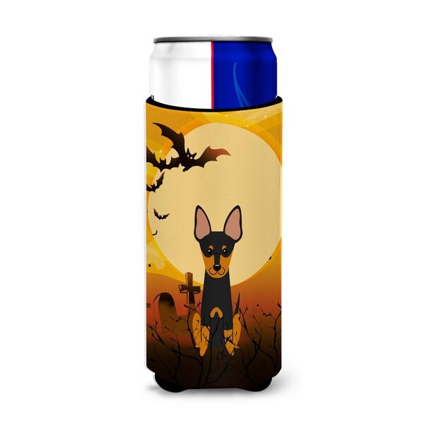 Carolines Treasures Halloween English Toy Terrier Michelob Ultra Hugger for Slim Cans - BB4375MUK