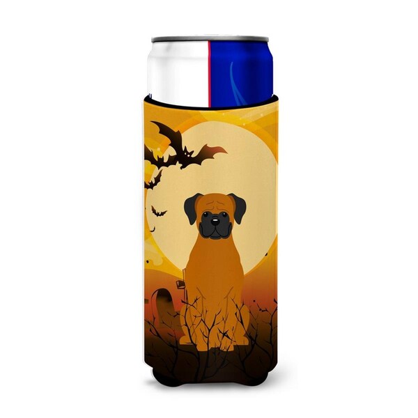 Carolines Treasures Halloween Fawn Boxer Michelob Ultra Hugger for Slim Cans - BB4381MUK