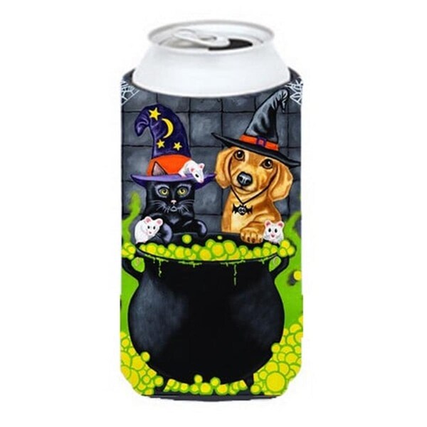 Carolines Treasures Brewing Up Trouble Halloween Dachshund Tall Boy Can cooler Hugger - AMB1434TBC