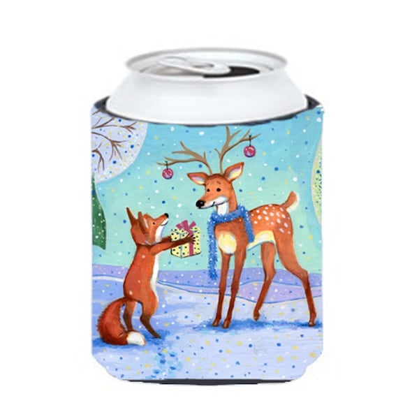 Carolines Treasures Christmas Present From the Fox Can or Bottle Hugger - CDCO0416CC