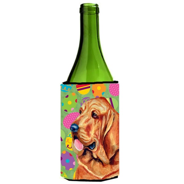 Carolines Treasures Bloodhound Easter Eggtravaganza Wine Bottle  Hugger - 24 oz. - LH9421LITERK