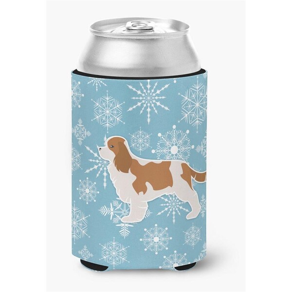 Carolines Treasures Winter Snowflake Cavalier King Charles Spaniel Can or Bottle Hugger - BB3549CC
