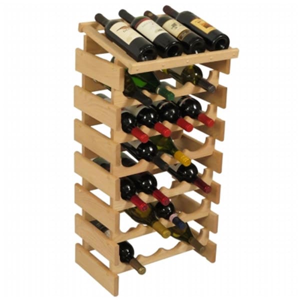 Razoredge 28 Bottle Dakota Wine Rack with Display Top - Unfinished - RA3276885