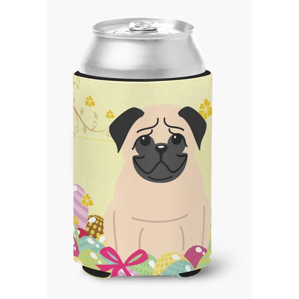 Carolines Treasures Easter Eggs Pug Fawn Can or Bottle Hugger - BB6008CC