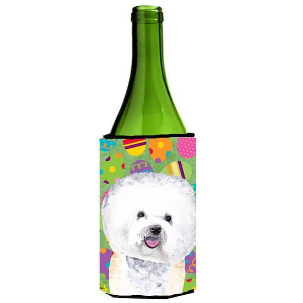 Carolines Treasures Bichon Frise Easter Eggtravaganza Wine Bottle  Hugger - 24 oz. - SC9442LITERK