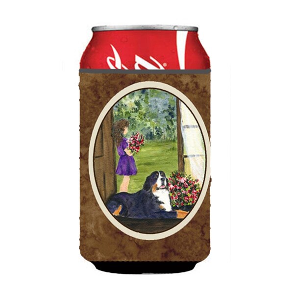 Carolines Treasures Little Girl With Her Bernese Mountain Dog Can Or bottle sleeve Hugger - 12 oz. - SS8535CC