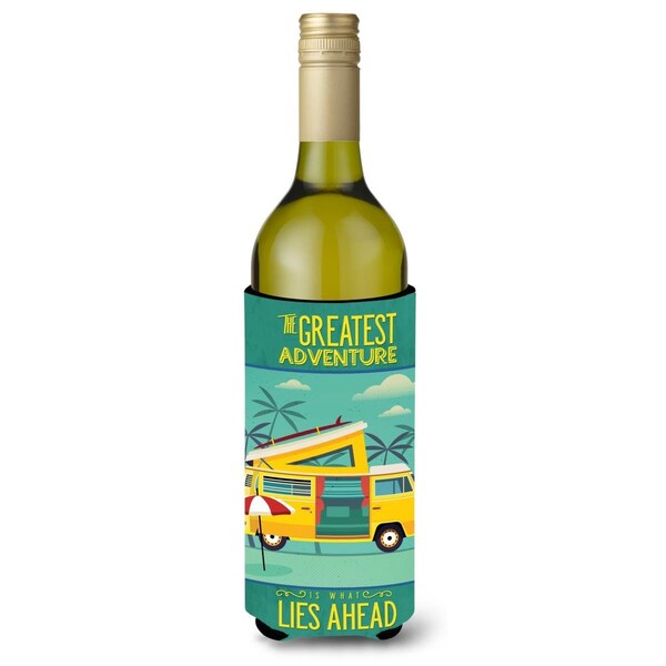 Carolines Treasures Greatest Adventure Camper Van Wine Bottle Beverge Insulator Hugger - BB5477LITERK