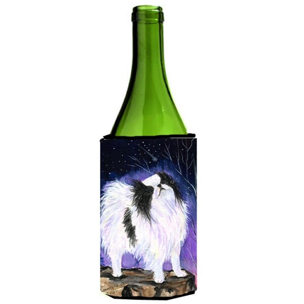 Carolines Treasures Japanese Chin Wine Bottle   Hugger - 24 oz. - SS8070LITERK