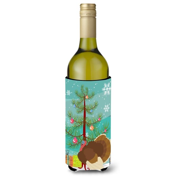 Carolines Treasures French Turkey Dindon Christmas Wine Bottle Beverge Insulator Hugger - BB9357LITERK