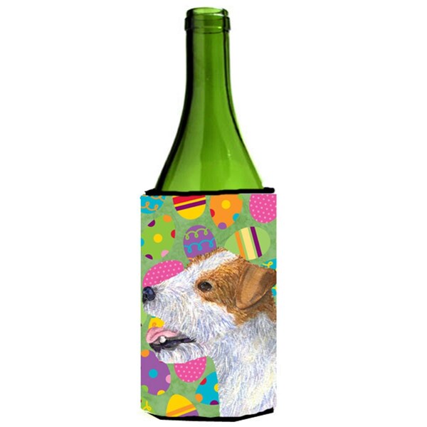 Carolines Treasures Jack Russell Terrier Easter Eggtravaganza Wine bottle sleeve Hugger - 24 Oz. - SS4849LITERK