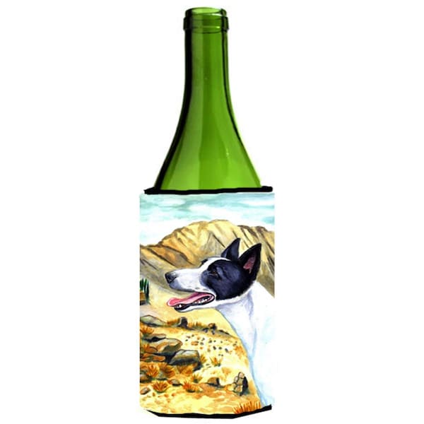 Carolines Treasures Canaan Dog Wine bottle sleeve Hugger - 24 oz. - 7018LITERK