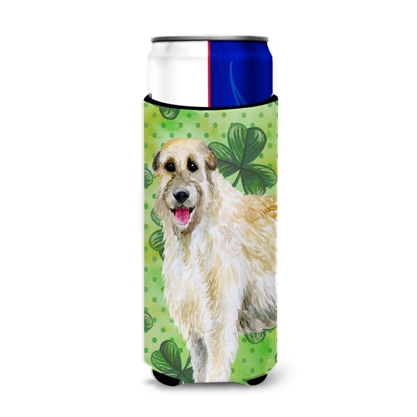 Carolines Treasures Irish Wolfhound St Patricks Michelob Ultra Hugger for Slim Cans - BB9844MUK