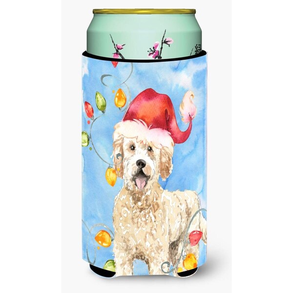 Carolines Treasures Christmas Lights Goldendoodle Tall Boy Beverage Insulator Hugger - CK2478TBC