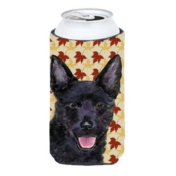 Carolines Treasures Australian Kelpie Fall Leaves Portrait Tall Boy bottle sleeve Hugger - SS4358TBC