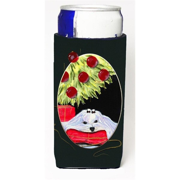 Carolines Treasures Christmas Tree With Maltese Michelob Ultra s For Slim Cans - 12 oz. - SS8069MUK