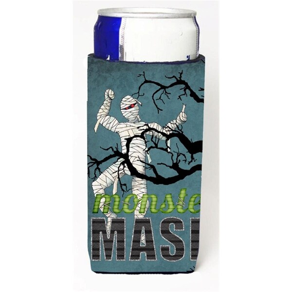Carolines Treasures Monster Mash With Mummy Halloween Michelob Ultra bottle sleeves For Slim Cans - 12 oz. - SB3019MUK