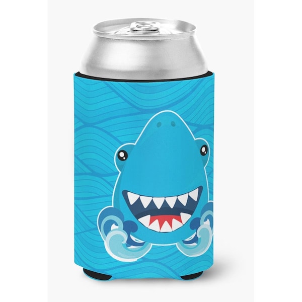Carolines Treasures Shark Open Wide in Waves Can or Bottle Hugger - BB6947CC