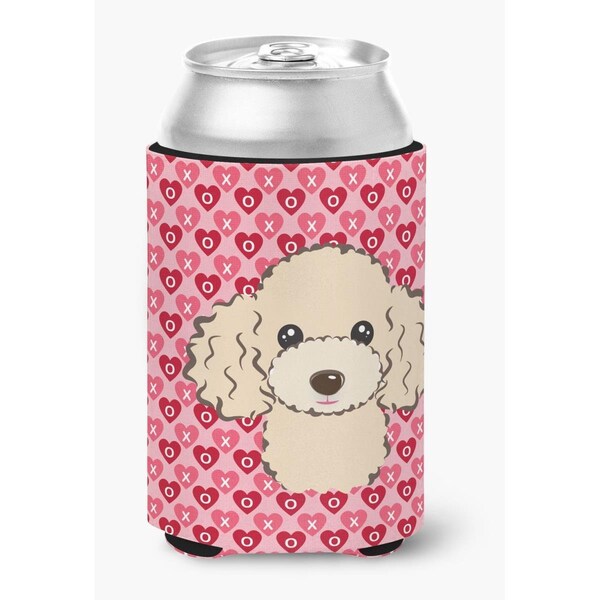 Carolines Treasures Buff Poodle Hearts Can or Bottle Hugger - BB5328CC