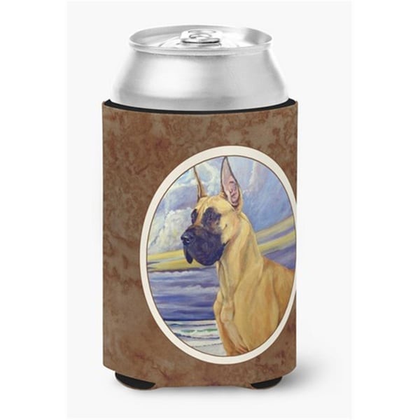 Carolines Treasures Fawn Great Dane at the Beach Can or Bottle Hugger - 7101CC