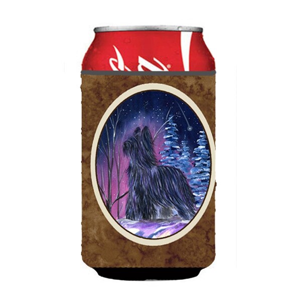 Carolines Treasures Starry Night Briard Can Or bottle sleeve Hugger - 12 oz. - SS8366CC