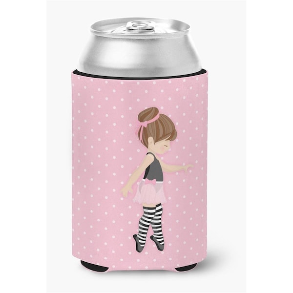 Carolines Treasures Ballerina Brunette Releve Can or Bottle Hugger - BB5175CC