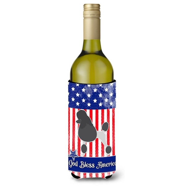 Carolines Treasures USA Patriotic Poodle Wine Bottle Beverge Insulator Hugger - BB3339LITERK
