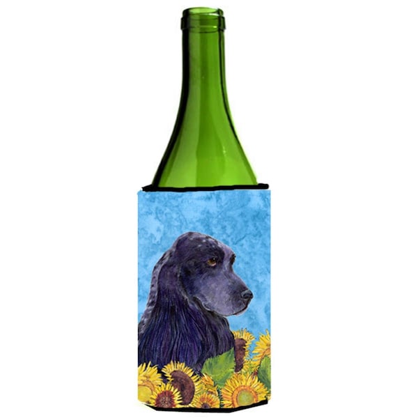 Carolines Treasures Cocker Spaniel In Summer Flowers Wine bottle sleeve Hugger - 24 Oz. - SS4240LITERK