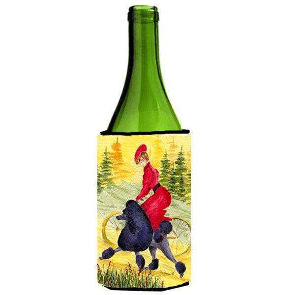 Carolines Treasures Poodle Wine bottle sleeve Hugger - SS8635LITERK