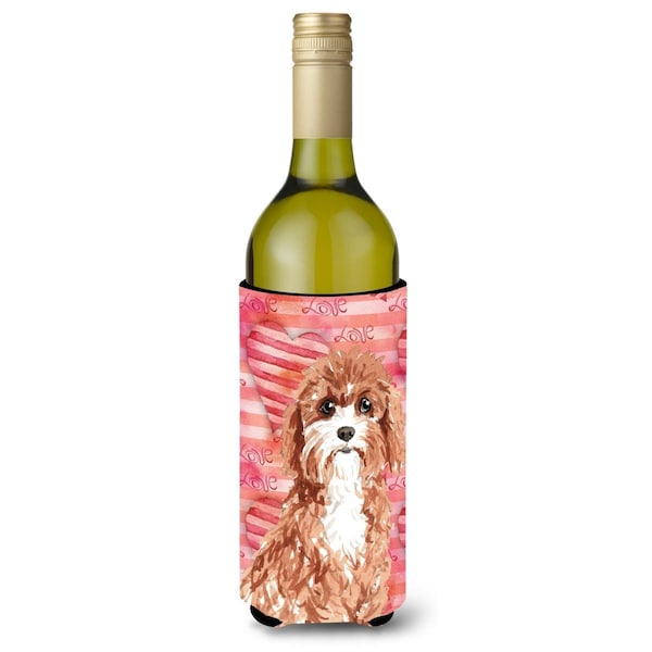 Carolines Treasures Love a Cavapoo Wine Bottle Beverge Insulator Hugger - CK1770LITERK