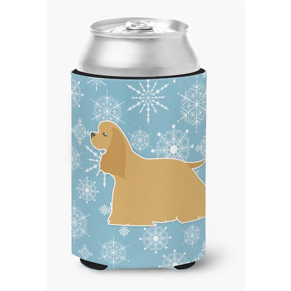 Carolines Treasures Winter Snowflake Cocker Spaniel Can or Bottle Hugger - BB3486CC