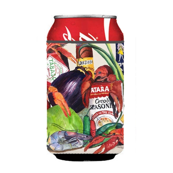 Carolines Treasures Louisiana Spices Can or Bottle  Hugger - 8540-2CC