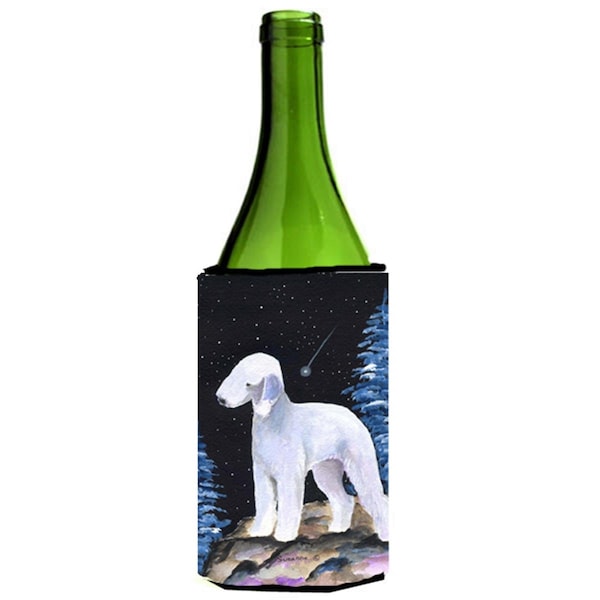 Carolines Treasures Starry Night Bedlington Terrier Wine bottle sleeve Hugger 24 oz. - SS8455LITERK