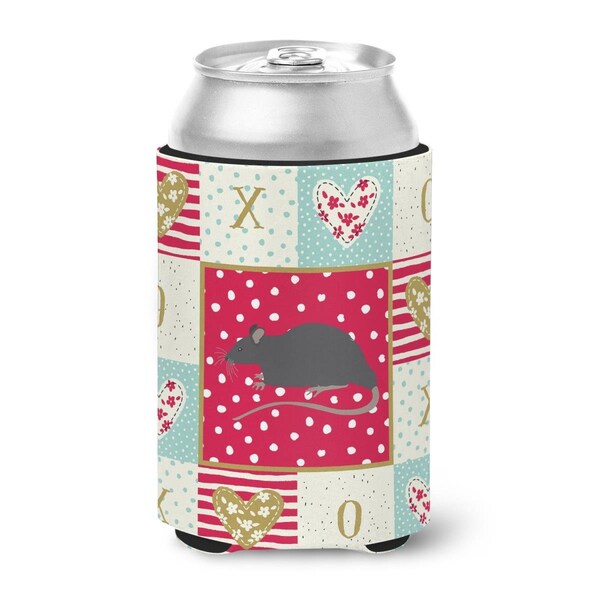 Carolines Treasures Black Rat Love Can or Bottle Hugger - CK5456CC