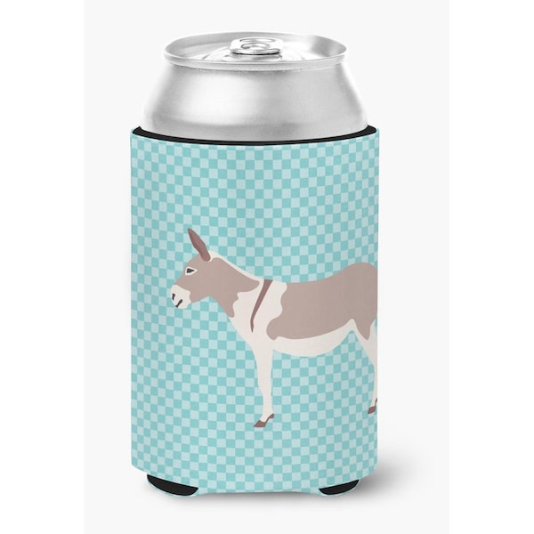 Carolines Treasures Australian Teamster Donkey Blue Check Can or Bottle Hugger - BB8020CC