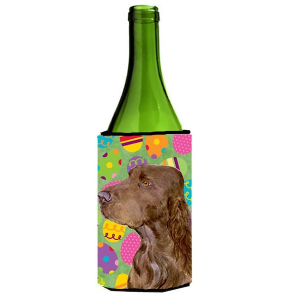 Carolines Treasures Field Spaniel Easter Eggtravaganza Wine bottle sleeve Hugger - 24 oz. - SS4870LITERK