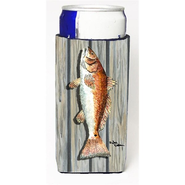 Carolines Treasures Fish Red Fish Michelob Ultra bottle sleeve for Slim Can - 8489MUK
