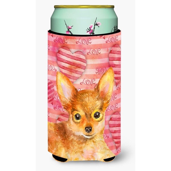 Carolines Treasures Toy Terrier Love Tall Boy Beverage Insulator Hugger - BB9809TBC