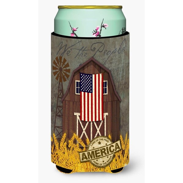 Carolines Treasures Patriotic Barn Land of America Tall Boy Beverage Insulator Hugger - VHA3036TBC