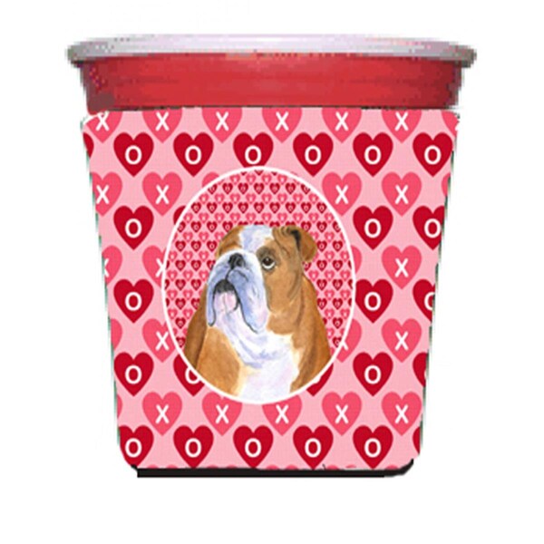 Carolines Treasures Bulldog English Red Solo Cup bottle sleeve Hugger - 16 To 22 oz. - SS4491RSC